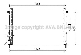 AVA QUALITY COOLING rt2478 -  Радиатор, охлаждение двигателя
